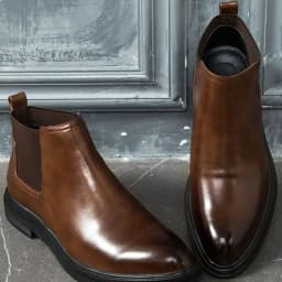 Men's Pointed-Toe Large Size Chelsea Boots