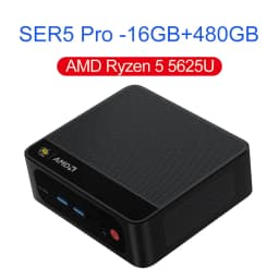 Beelink SER5 Max Win 11 Mini PC AMD Ryzen7 6800U/7735HS R3 3200U R5 5500U DDR4 RAM 16G NVME 500G Wifi6 4K Type-C Gamer Computer