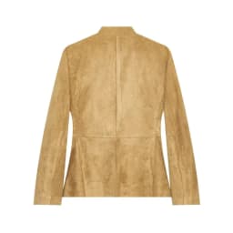 Women's Winter Jacket with Shoulder Tabs New 2026 High Neck Button Pocket Slim Women's Leather Jacket Female Chic Tops