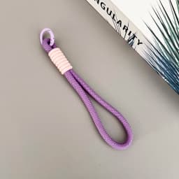 Cute Candy Colors Woven Phone Chain Cellphone Short Strap Phone Wrist Straps Hanging Rope Anti-lost Lanyard Chain Accessories