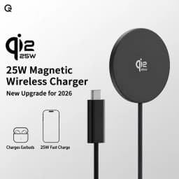 Qi2.2 Wireless Chargers 25W Magnetic Induction Fast Charging For Magsafe IPhone17 16 15 ProMax‌ 5W Airpods Series Xiaomi Samsung