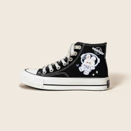 Amy and Michael Anime High Top Canvas Shoes Cute Girls Students Teens Flat Casual Sneakers Female Woman Vulcanize Shoes