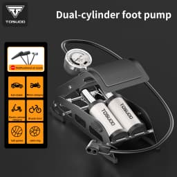 TOSUOD Foot Pump High Pressure Bicycle Pump Universal Foot Pedal Air Pump With Hose Quick Connect For All Vehicle Tires