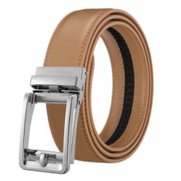 3.5cm Belt for Men Automatic Genuine Leather Belt Men Leather Ratchet Adjustable Real Ratchet Leather Dress Designer