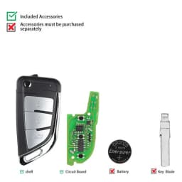 5pcs Xhorse VVDI Super Remote With XT27 XT27A66 Chip XELEX0EN XEFO01EN XEKF21EN XEKF20EN XEDS01EN XEMQB1EN For VVDI MINI Key