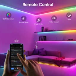 Smart Colorful COB LED Stirp with Tuya Controller 12V RGBIC APP Control DIY Segmented Control Color Game Room Night Ambinet Lamp