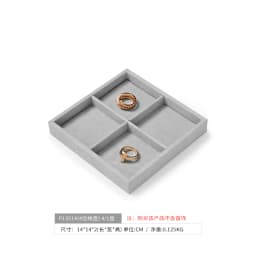 Oirlv Gray Jewelry Display Set Shop Cabinet Display Props Necklace Display Bust Jewelry Store Ring Earrings Bangle Tray