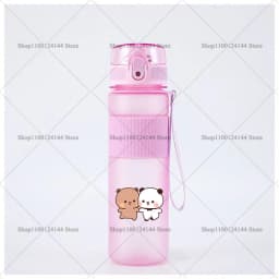 Bubu Dudu Water Bottle Yier Bear Panda Girl Boy Large Capacity Sports Kettle Transparent Cold Water Cup Outdoor Portable 550ml