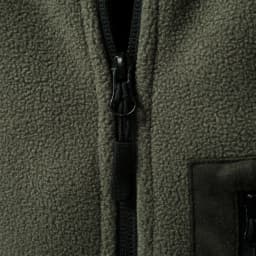 AIOPESON Men Fleece Jacket Full Zip Mock Neck Polar Fleece Sweatshirt Thermal Multi Pocket Outdoor Casual Autumn Winter Coat