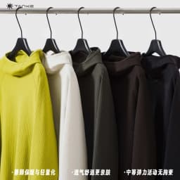 Lightweight Airy Waffle Knit Oversized Hoodie - Warm, Breathable, & Medium Stretch for Fall/Spring (Unisex)
