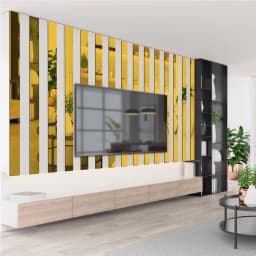 Strip Wall Stickers Living Room TV Back Acrylic Mirror 3D Wall Sticker DIY Art Wall Decor Home Decoration 20/50cm Dropshipping