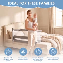 Baby Bassinets Bedside Sleeper, Co Sleeping Bed for Baby, for Co Sleeper for Baby in Bed, Portable Crib, Breathable and Visible Mesh Window