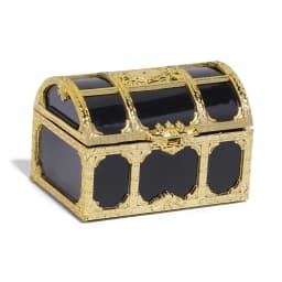 1pcs Mini Gold/Silver Transparent Jewelry Storage Box Plastics Box Wedding Gifts Packaging Box Jewelry Keepsake Treasure Chest
