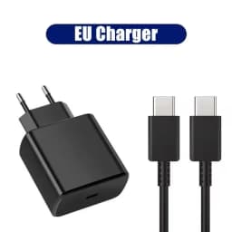 PD 45W 5A Super Fast Charger for Samsung S21 S22 S23 S24 Plus Note20 Ultra A34 A53 A54 A55 A71 A73 USB-C Quick Charging Cable 2m