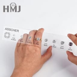 High Quality Diamond Cutting Carat Tools Ring Mainstone Size Comparation Gemstone 5A CZ Master Set Sample For Customized Jewelry