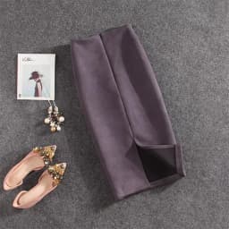 Autumn Winter High Waist Bodycon Vintage Suede Split Thick Stretchy Skirts Women Skirts Suede Solid Color Pencil Skirt Female
