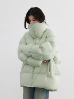 CHIC VEN Fashion Women Down Coats Solid 80 White Duck Down Jacket Black Bread Coat Warm Female Overcoat Autumn Winter 2025