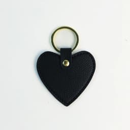 Print name free creative simple gift personalized PU heart-shaped keychain multi-color car keychain bag pendant