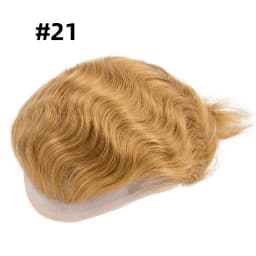 Male Hair Prosthesis Mono Lace PU Base Toupee Men Wig Human Hair Durable Replacement For Men System Unit Mens Wigs Hair Piece