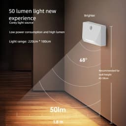 Intelligence Motion Activated Wall Light 2200mAh USB-C Fast Charge 3 Brightness Multi Device Link Indoor Outdoor Linkage