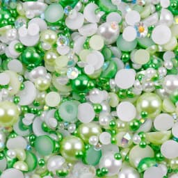 10g Mix Size Jelly Resin Flatback Rhinestone AB Imitation Pearl Beads For Nail Art DIY Cup Crafts Decor