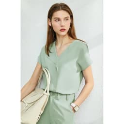 AMII Minimalism Chiffon Shirts & Blouses New Elegant Youth Woman Blouses Loose Fashion Casual Chic Tops Female Clothing 12612026