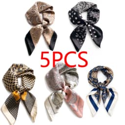 Luxury Silk Scarf Neckerchief Women's Silk Square Scarf Purse Scarf for Women Designer Silk Headscarf SJ01