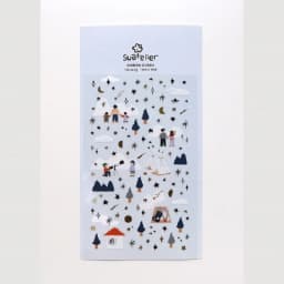 Korean Import Suatelier Mountaintop Camping See Star PVC Waterproof Stickers Scrapbooking Diy Cute Stationery School Sticker