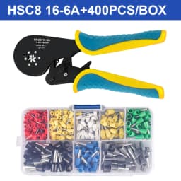 Ferrule Crimping Tool Kit, Wire Ferrule Crimper Plier Kit,Hexagonal Crimpers (0.08-16mm²/AWG28-5) for Wire Ferrules Connectors