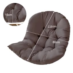 Hanging egg shaped swing chair seat cushion thickening Hanging egg chair replacement seat cushion cushion