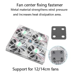 2 PCS 8-shaped Hole Connection Parallel Buckle Fixing Buckle Supports 8/9/12/14 Cm Chassis Cooling Fan