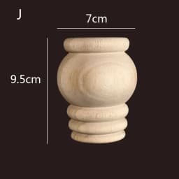 1pc Furniture Round Solid Wood Table Legs Sofa Feet Cabinet Bed Dressing Table Replacement Foot Support Hardware