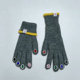 Luxury High Quality Rhinestone Solid Soft Extended Knitted Gloves Winter Warm Touch Screen Fashion Full Finger Women Mittens