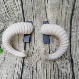 1 Pair Dark Lolita Headband Ram Horns Shape Hair Accessories Devil Horn Headband Photography Prop Black Gothic Style