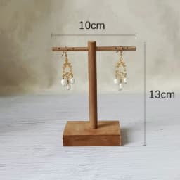 Brass Walnut Jewelry Display Rack Combination Earrings Holder Stud Earrings Hanger Necklace Storage Rack Jewelry Display Stand