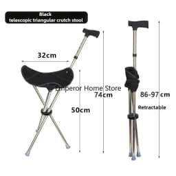 Climbing Mountain Beach Chair Retractable Folding Straight Cane Stool Elderly Assistance Walking Leisure Hand-held Chair 캠핑의자 의자