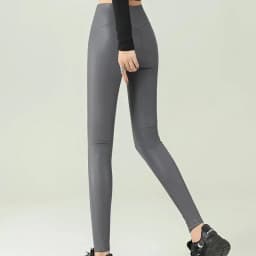 2025 Fall Winter High-Grade Fleece PU Leather Leggings Women High Waist Hip Lift Tight Sexy Faux Leather Warm Leggings