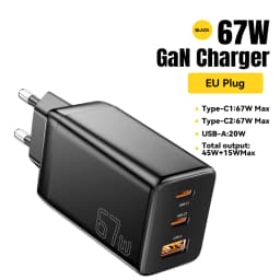 Essager GaN USB Type C Charger 67W 45W 33W KR EU Plug Fast Charging For Samsung iPhone 16 15 14 Pro Huawei Phone Laptop Chagers