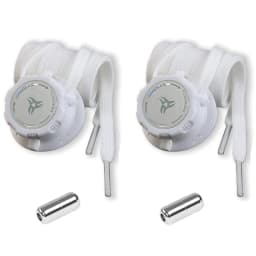 Black and White Flat Twist-Lock Shoelaces Easy-to-Install Automatic Shoelaces Outdoor Sports Shoelace Unisex 1Pair/2Pair