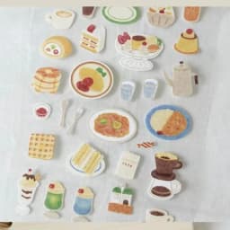 Korean Import Suatelier Dessert Afternoon Tea Cake Paper Stickers Scrapbooking DIY Diary Album Stick Stationery School Gifts