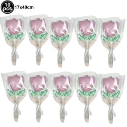 10pcs Mini Rose Flower Balloons Rose Shaped Balloons Birthday Wedding Balloon Mother's Day Decoration Baby Shower Party Supplies