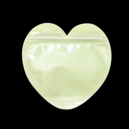 10Pcs Iridescent Zip Lock Bag Transparent Heart Plastic Seal Bags for Jewelry Display Necklace Earrings Bracelet Packaging
