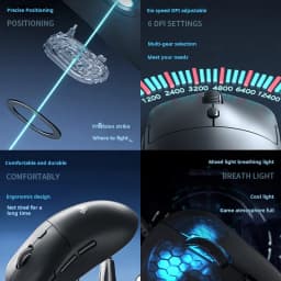 AULA S35 Wired Gaming Mouse 1000HZ Rate of Return Macro Programming Drive Ergonomic Esports Peripherals