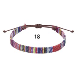 Woven Ethnic Nepal Bracelet Boho Women Men Fabric Thread Rope Hand Wrist Strap Weave Braid Wristband Luck Friendship Knot Bangle