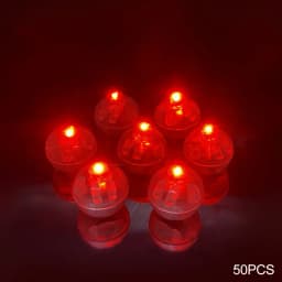 50PCS LED Balloon Lights Tiny Ball Lights for Balloon Mini Round Led Ball Lamp for Bar Lantern Christmas Wedding Party Decor