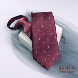 NEW Mens Retro Zipper Ties for Men 8CM Neck Tie Solid Striped Fashion Blue Neckties Men's Automatic Zipper Tie Red Lazy Ties