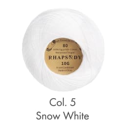 Rhapsody Premium Size 80 Cotton Crochet Thread 100% Egyptian Mercerized Singed 13 Colors 10G Tatting Needlepoint Bobbin Lace