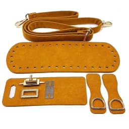1/3pcs PU Leather Shoulder Bag Bottom Strap Handbag Shoulder Strap Woven Bag Set For DIY Handmade Bag Backpack Accessories