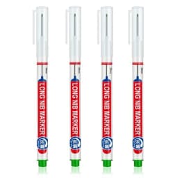 4Pcs/Set 20mm Deep Hole Long Nib Head Markers For Metal Perforating Pen Waterproof Bathroom Woodworking Decoration Multi-Purpose