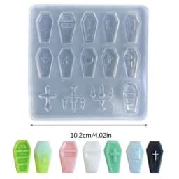 Resin Mold Angel Devil Quicksand Silicone Casting Mould Resin Shaking Cup Molds for Jewelry Keychain Pendant Making Diy Crafts
